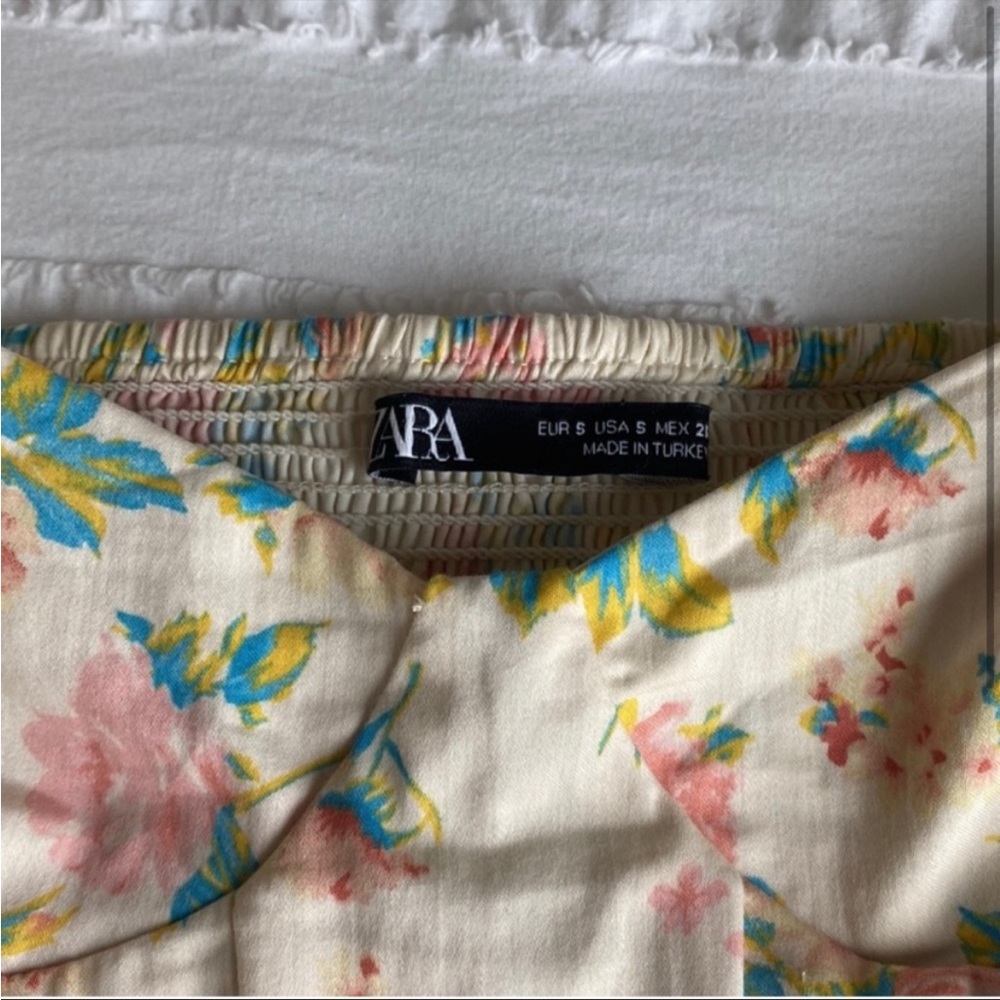 Zara floral crop top - Picture 2 of 3